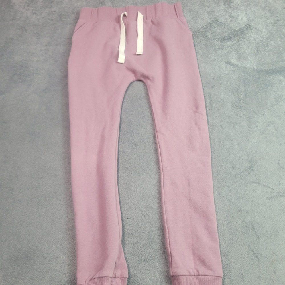 Jamie Kay Kids Organic Cotton Joggers Dusty Rose Pink Drawstring Sweatpants 8Y